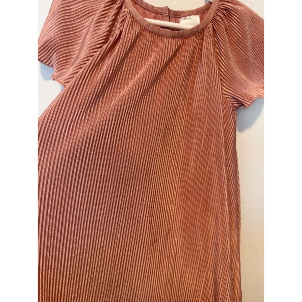 Hanna Andersson Plisse Dress 90 3T *flaws* - Picture 4 of 7